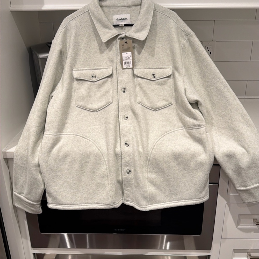 Men’s Goodfellow fleece, button up